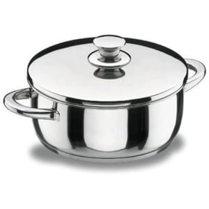 Vase de gatit Lacor Bratentopf 16 cm din inox Vitrocor cu capac