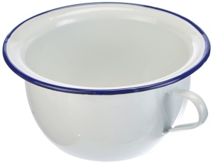 Vase de noapte Ibili Blanca 3,5 l din otel emailat, albalbastru