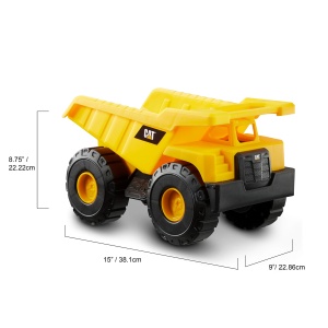 Vehicul de constructie Caterpillar CAT Tough Rigs 38 cm, GalbenNegru - Img 7