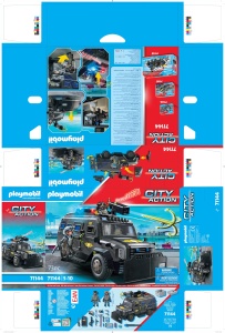 Vehicul de interventie Playmobil 71144 SWAT cu lumini si sunete 73 piese - Img 9