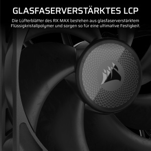 Ventilator CORSAIR RX120 MAX 120mm PWM, 2000 RPM, Negru - Img 6