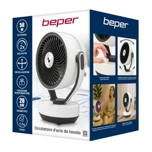 Ventilator de birou BEPER P206VEN261 cu Aroma-Diffusor, 50W, 2 viteze - Img 7
