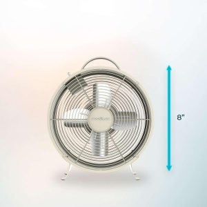Ventilator de birou Cecotec EnergySilence 400 RetroDesk, 25 W, bej - Img 3