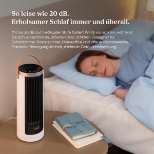 Ventilator de birou Levoit Windi Mini, 20 dB, 33 cm, alb - Img 4