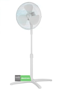 Ventilator de podea Comfee CFS40PW00A2, 40W, 3 viteze, oscilatie 90, alb