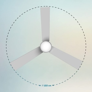 Ventilator de tavan Cecotec EnergySilence Aero 4850, 122 cm, 30 W, alb - Img 2