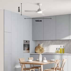 Ventilator de tavan Jata JVTE4233 cu lumina, 6 viteze, 40W - Img 2
