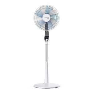 Ventilator in picioare Rowenta Turbo Silence Extreme, 4 setari de viteza, mod de noapte, nivel turbo, oscilatie automata, pana la 80 m3/min. Circulatie a aerului, ventilator silentios, alb/negru, VU5640 - Img 2
