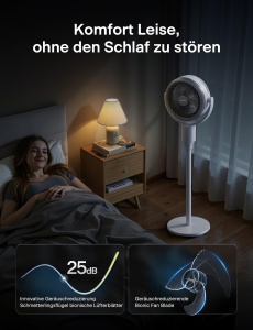 Ventilator multifunctional Pelonis 2-in-1 oscilatie 3D telecomanda inaltime reglabila - Img 7