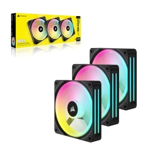 Ventilator RGB CORSAIR iCUE LINK QX120, 120mm, 3 buc, Negru - Img 9