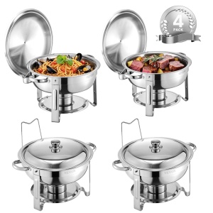 Vevor Chafing Dish Buffet 47L Argintiu Design Elegant