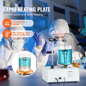 Vevor Magnetruhrer 85-2 Alb 1000 ml 999degC Placa de Incalzire si Amestecare - Img 3