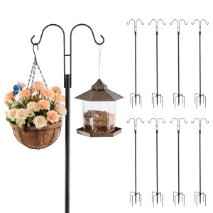 Vevor Set 8 Carlige Gradina 156 cm Design Dublu Otel Rezistent