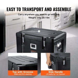 Vevor ZF-30 Cutie Termica Isoterma 30L Frontloader Negru - Img 5