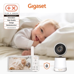 Video-Babyphone Gigaset BABY 500, 5 inch, HD, Culoare AlbBronz - Img 9