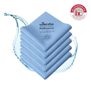 Vileda Professional Purmicro Active Carpa de curatare, albastru, 5 bucati - Img 2