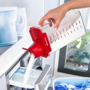 Vileda Waschmittelbox 2300ml Rosu - Cutie pentru detergent cu capac etans si dozator inclus - Img 6