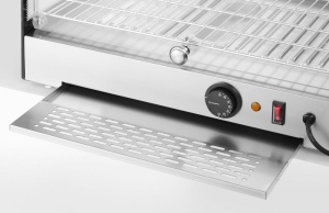 Vitrina de incalzire HENDI, reglare temperatura 85C, inox, 400W, 554x376x311mm - Img 10