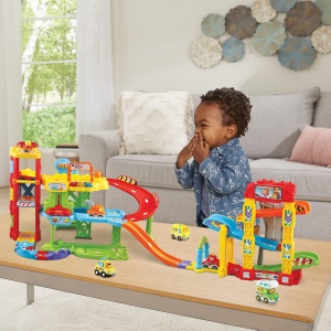 VTech TUT TUT Baby Flitzer - Rampa 4-in-1 - Set de joc cu rampa auto cu 4 optiuni de constructie si masina de curse - Pentru copii 1-5 ani - Img 6