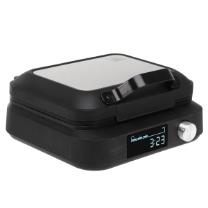 Waffle Maker Camry CR 3086 2200W, 6 niveluri de rumenire, negrusilver - Img 3
