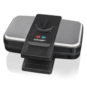 Waffle Maker Cloer 1459, 1000 W, antiaderent, inox negru - Img 2