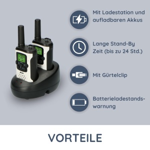 Walkie Talkie Alecto FR-175 - 7km, 8 Canale, Culoare Alb - Img 2