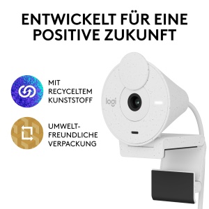 Webcam Logitech Brio 300 Full HD, 1080p, cu microfon si protectie pentru intimitate - Img 9