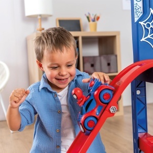 Werkbank pentru copii Smoby Spidey, 94 accesorii, 6 unelte, design supereroi - Img 4