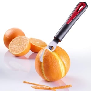 Westmark 29342270 Orange Peeler Gallant cu incrustatii colorate, plastic, rosu/negru, 19 x 2,7 x 2 cm - Img 7