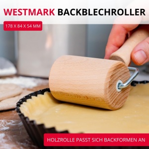 Westmark Backblechroller Woody din Buchenholz Hellbraun 30042270 - Img 3