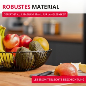 Westmark Drahtkorb Lumos 28 cm Negru Cos Metalic Multifunctional - Img 5