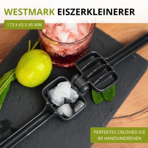 Westmark Eiscrusher Cuby Black Edition Manual Crushed Ice Maker Anthracite - Img 2