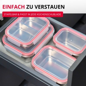 Westmark Lunchbox 23672270 1000 ml Argintiu Sigilata si Rezistenta la Temperaturi Extreme - Img 8
