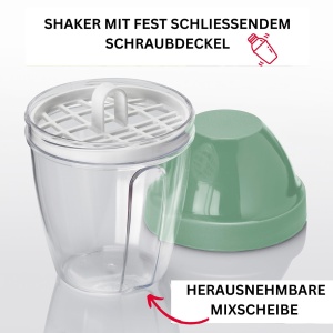 Westmark Set Salatschleuder Spinderella 44L si Mix-Ei 025L Mint Verde BPA-Free - Img 6
