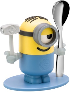 WMF Minions Eierbecher cu Lingurita GalbenAlbastru Cromargan Spalare Automata