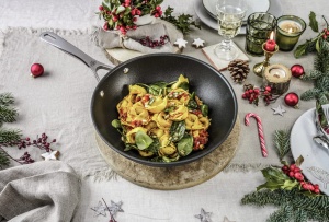 Wok BALLARINI Alba, 30 cm, Aluminiu, Antiaderent, Inductie - Img 2