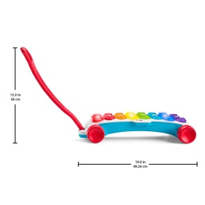 Xilofon interactiv Fisher-Price HJK40, 8 taste, multicolor, pentru bebelusi - Img 5