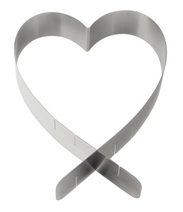 Zenker 43730 Tortenring Herz Inox Reglabil 180-265mm - Img 3