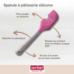 Zenker 44916 Spatula 2-in-1 Roz 27 cm Silicon Nylon Curatare Schneebesen - Img 7