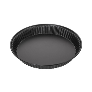 Zenker Quicheform Special - Tava de copt de inalta calitate pentru quiche-uri perfecte, 297 x 297 x 35 mm, 1800 ml, rezistent la caldura pana la 230degC, garantie producator de 5 ani, negru