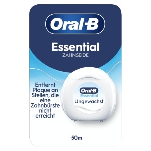 Zgura dentara Oral-B Essential, 50m, textura rezistenta, neparfumata