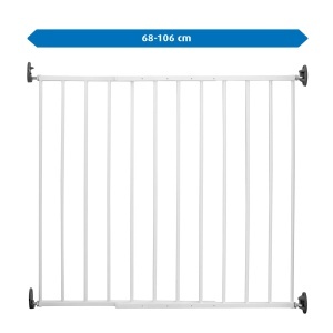 Zid de siguranta reer Basic, metal, ajustabil 68-106 cm, inaltime 75 cm - Img 2