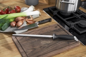 Zwilling Wetzstahl 26 cm Negru Maner Plastic Cromat - Img 3