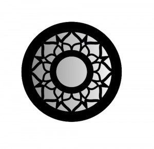 Oglinda decorativa rotunda