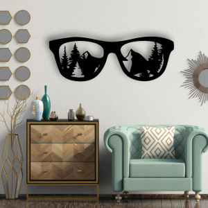 Decorațiune perete "Ochelari - mountain view"