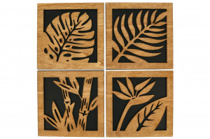 Set 4 tablouri Frunze