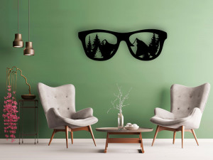 Decorațiune perete "Ochelari - mountain view"