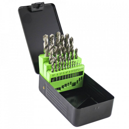 SET DE BURGHII ELICOIDALE HSS 4341, 1-13 MM