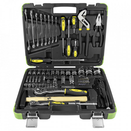 Trusa de scule cu 72 pcs -Tubulare Hexagonale Cromate