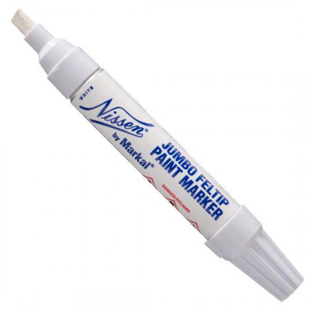 Marker cu Vopsea cu 2 Varfuri Rezistent la Intemperii si UV, Jumbo Feltip, Markal